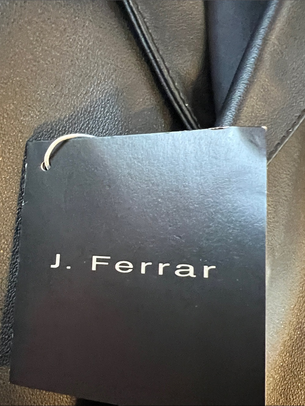 NEW j.ferrar Black Leather Sport Coat Blazer Soft XL - Picture 6 of 11